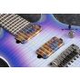 Ibanez RGA71AL IAF RGA Axion Label 7 String Indigo Aurora Burst Flat Electric Guitar, RGA71ALIAF