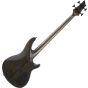 Schecter SLS ELITE-4 Evil Twin Left Hand Electric Bass in Satin Black, 1396