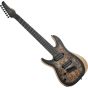 Schecter Reaper-7 Multiscale Left Handed Electric Guitar in Satin Charcoal Burst, 1515