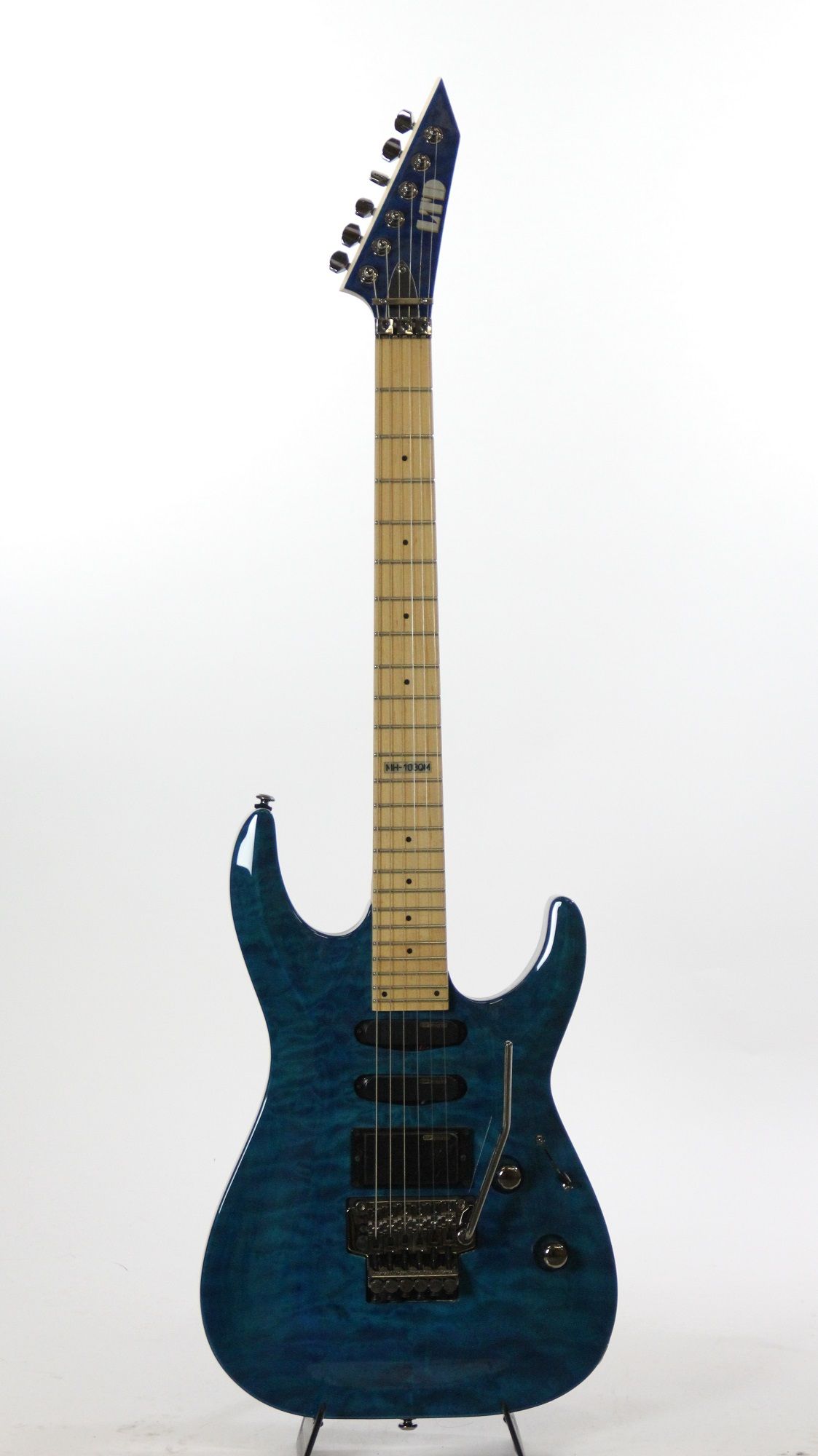 ESP LTD MH103QM STB See Thru Blue Electric Guitar Sample/Prototype 6