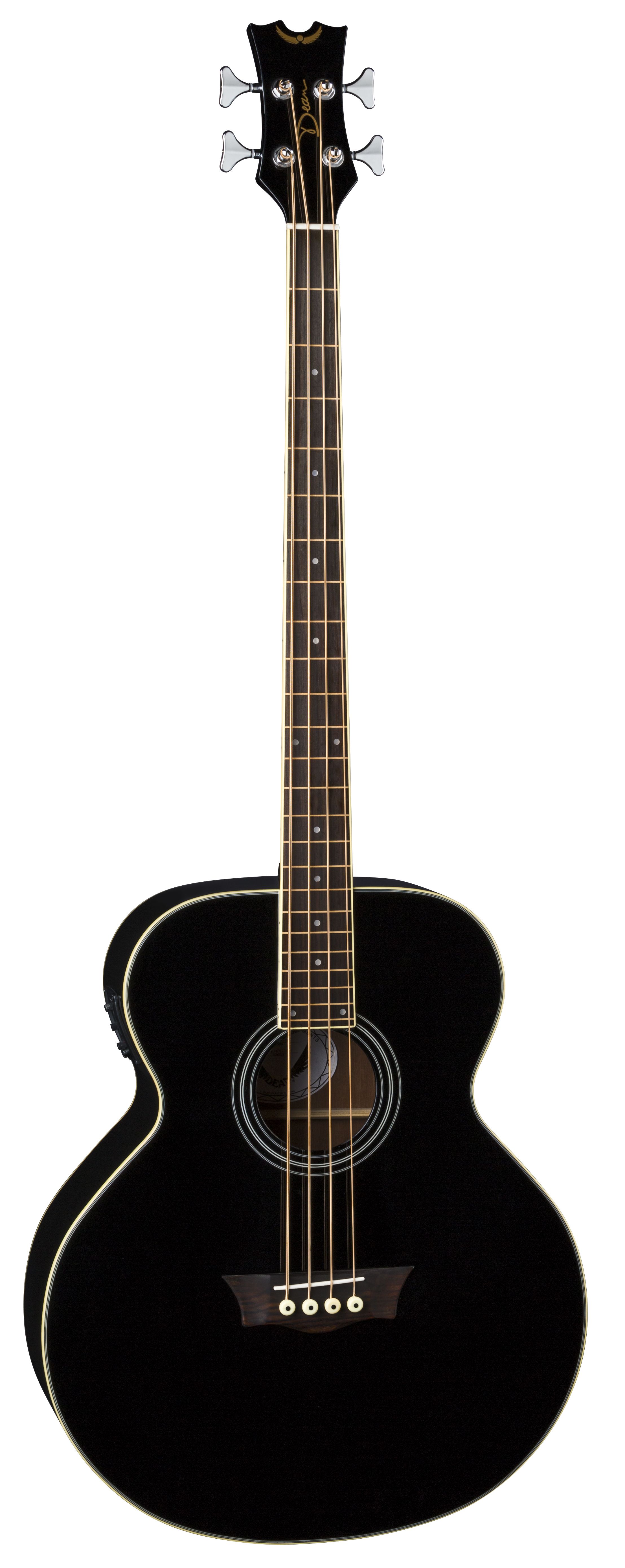 Dean Acoustic/Electric Bass Fretless CBK EAB FL CBK